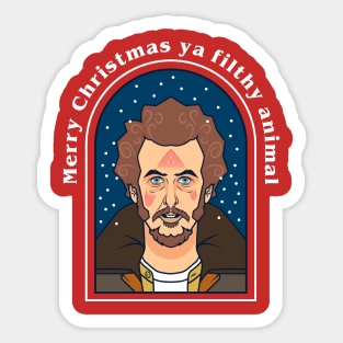 marv wet bandit christmas Sticker